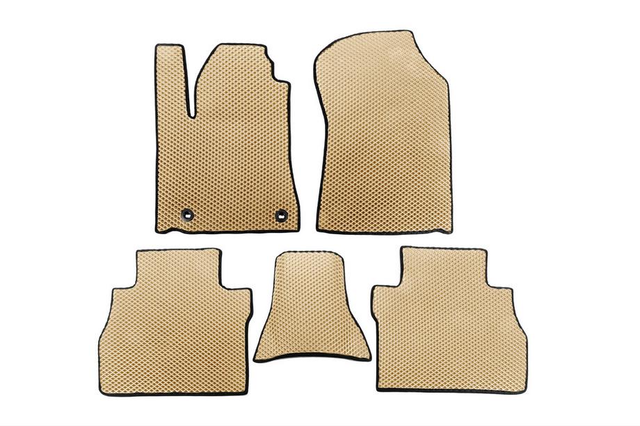 Toyota Tundra 2007-2021 EVA Floor Mats (Beige) Image