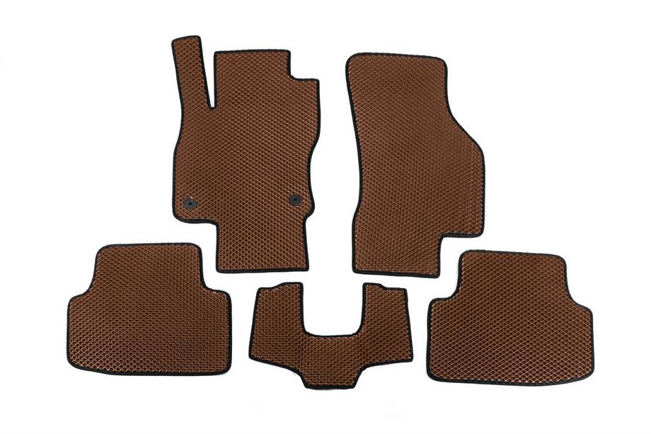 Volkswagen Jetta 2018- EVA Floor Mats (Brown) Image