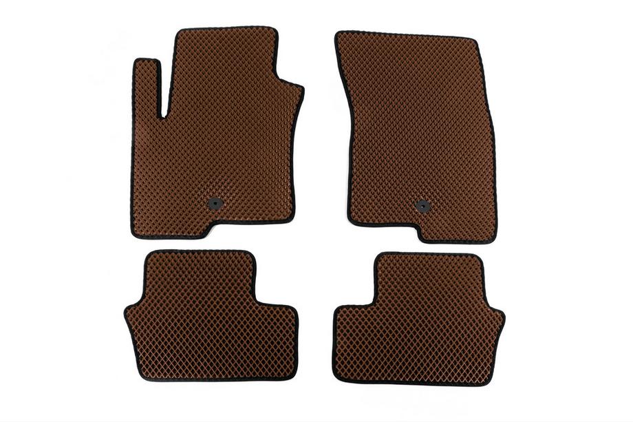 Jeep Compass 2006-2016 EVA Floor Mats (Brown) Image