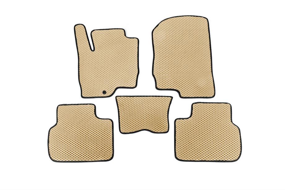 Mitsubishi Colt 2004-2012 EVA Floor Mats (Beige) Image