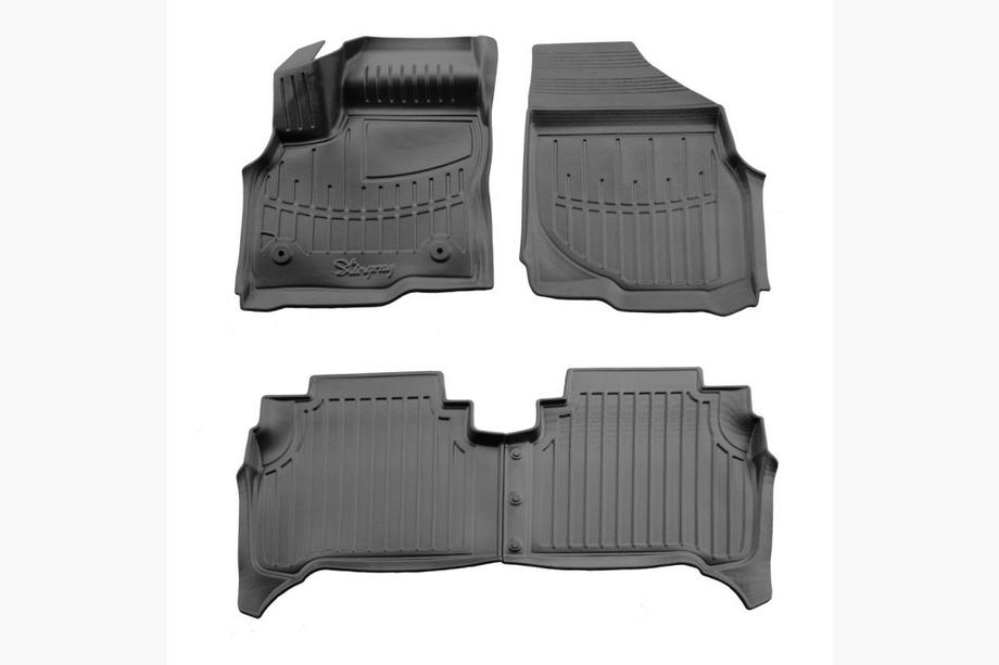 Chevrolet Bolt 2016-2023 Stingray 3D rubber floor mats (for EUV, 2022+, 4 pcs) Image