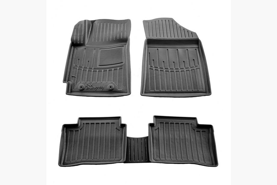 Hyundai I-10 2020- Rubber Floor Mats Stingray 3D (5 pcs) Image