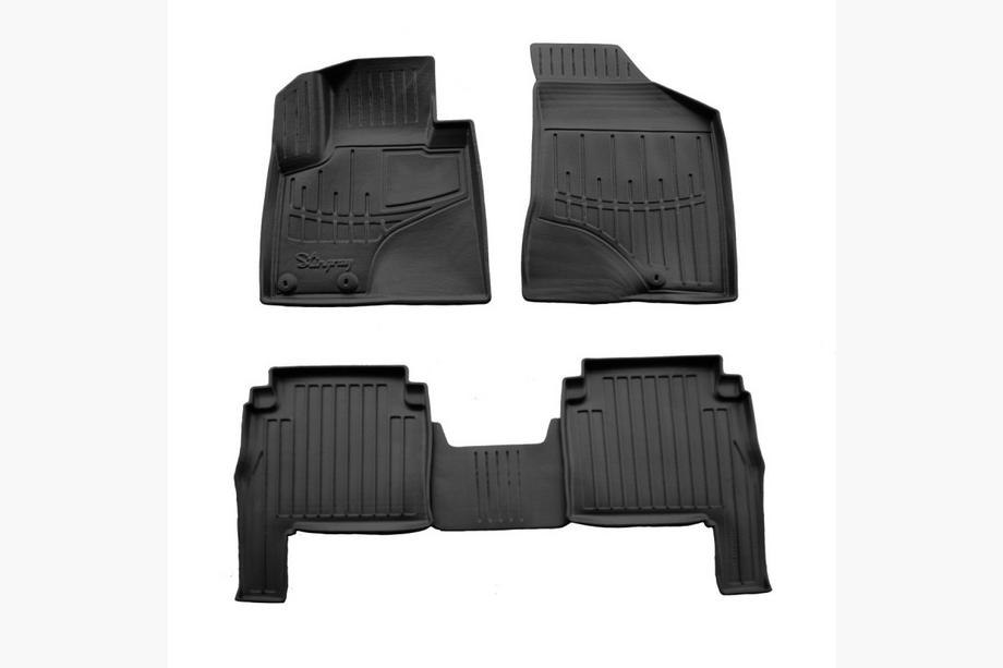 Hyundai Santa Fe 2 2006-2012 Rubber Floor Mats Stingray 3D (2010-2012, 5 pcs) Image