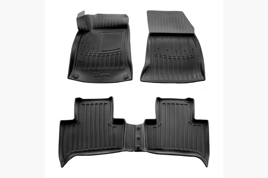 Mercedes B-class W246 2011-2018 Rubber Floor Mats Stingray 3D (2014-2018, Electric, 5 pcs) Image