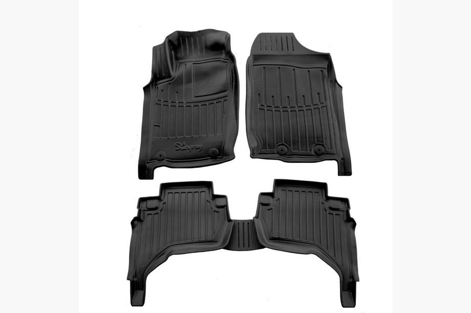 Mitsubishi L200 2006-2015 Rubber Floor Mats Stingray 3D (arabic version, 5 pcs) Image
