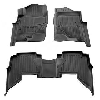 Rubber Floor Mats Stingray 3D (2005-2010, 3 pcs) Nissan Pathfinder R51 2005-2014