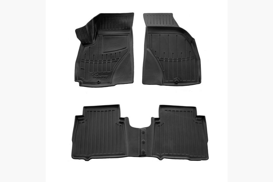 Hyundai Santa Fe 1 2000-2006 Stingray 3D Rubber Floor Mats (4 pcs) Image