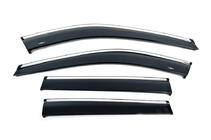 Nissan X-trail T33/Rogue 2022- Window deflectors with chrome trim (4 pcs, HIC) photo 1