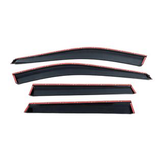 Window deflectors with chrome trim (4 pcs, HIC) Nissan X-trail T33/Rogue 2022- photo 3