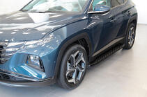 Hyundai Tucson NX4 2021- Side Steps Shining Black (2 pcs, Aluminum) photo 4