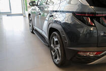 Hyundai Tucson NX4 2021- Side Steps Shining Black (2 pcs, Aluminum) photo 2