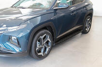 Hyundai Tucson NX4 2021- Side Steps Shining Black (2 pcs, Aluminum) photo 5