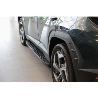 Side Steps Shining Black (2 pcs, Aluminum) Hyundai Tucson NX4 2021- photo 1