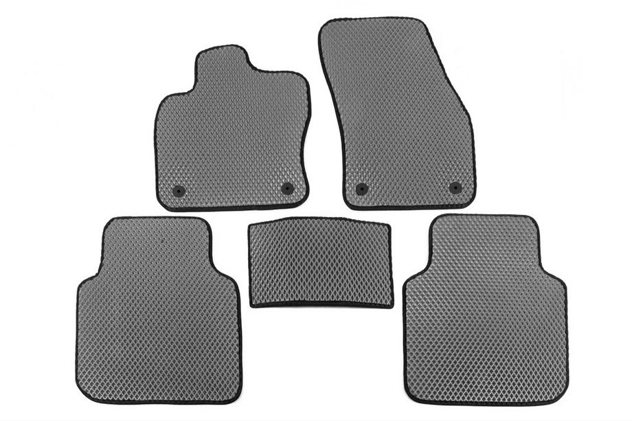 Volkswagen Tiguan 2016-2023 EVA Floor Mats (Allspase, 2 Rows, Gray) Image
