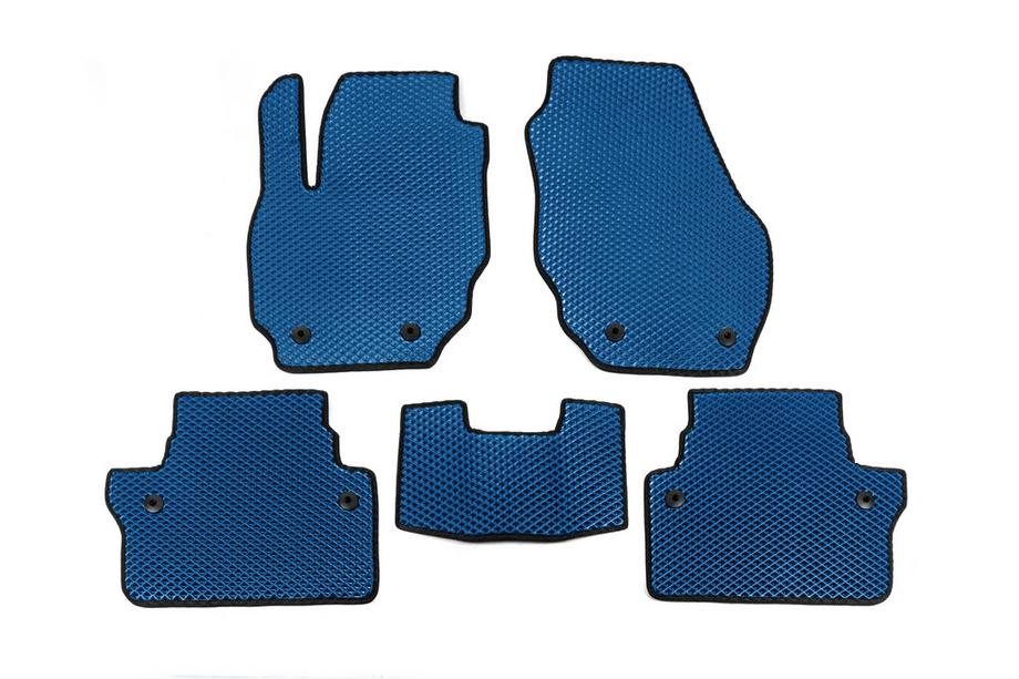 Volvo XC70 2007-2013 EVA Floor Mats (Blue) Image