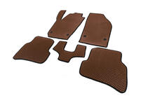 Skoda Fabia 2014-2021 EVA Floor Mats (Brown) photo 2