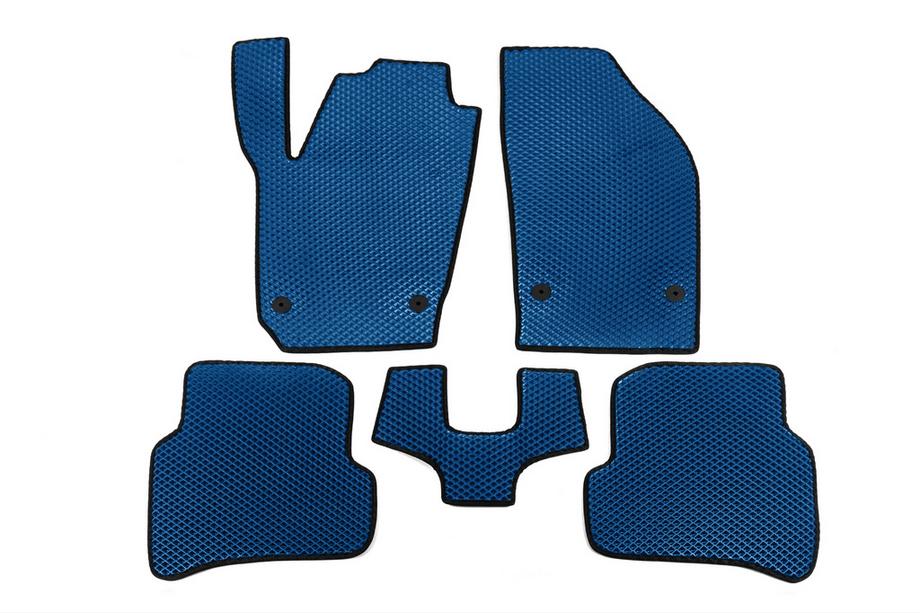 Skoda Fabia 2014-2021 EVA Floor Mats (Blue) Image