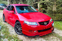 Honda Accord VII 2002-2007 Front Lip Niken Red (ABS) photo 1