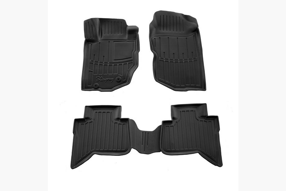 Mitsubishi L200 2024- Stingray 3D Rubber Floor Mats (4 pcs) Image