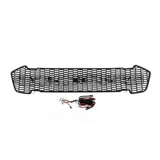 Front Grille (2015-2018, Black, LED) photo 4