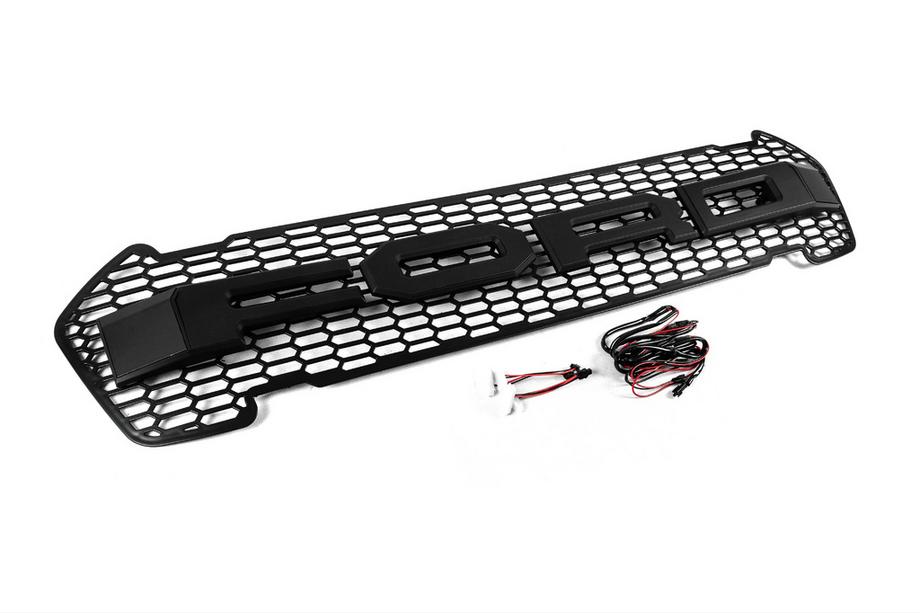 Ford Ranger 2011–2022 Front Grille (2015-2018, Black, LED) Photo 3