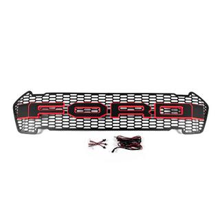 Front Grille (2015-2018, Red, LED) photo 1