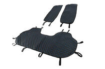 Rear seat covers (set, Black with blue stitching) photo 2