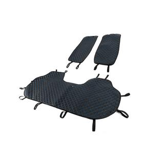 Rear seat covers (set, Black with blue stitching) photo 2