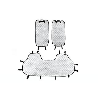 Rear seat covers (set, Black with blue stitching) photo 3