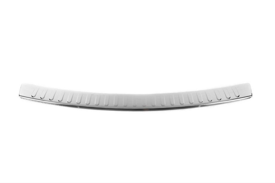 Volkswagen Golf Plus 2004-2014 Rear bumper protector with edge Carmos V2 (stainless steel) Image