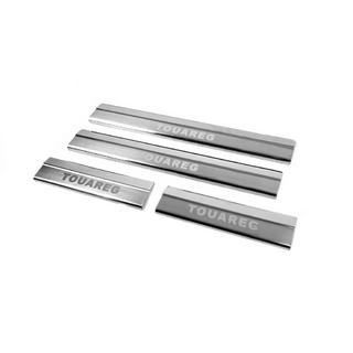 Door Sill Covers Carmos V2 (4 pcs, Stainless Steel) Volkswagen Touareg 2010-2018 photo 2