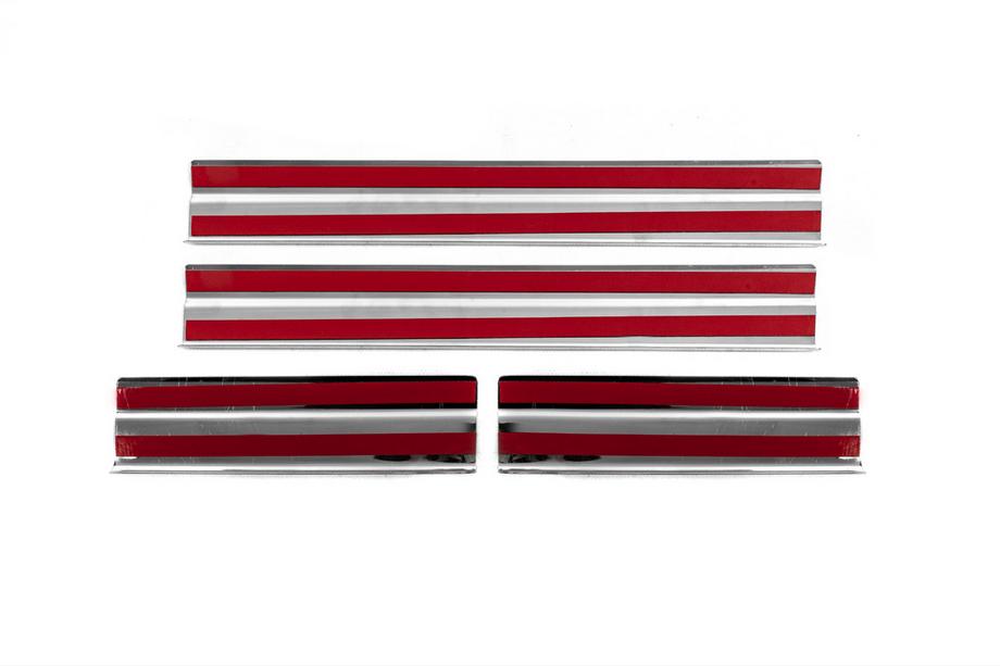 Volkswagen Touareg 2010-2018 Door Sill Covers Carmos V2 (4 pcs, Stainless Steel) Photo 3