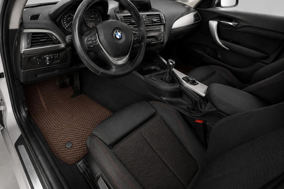 BMW 1 Series F20/F21 2011-2019 EVA Floor Mats (Brown) Image