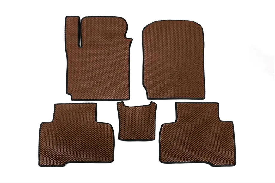 Suzuki Grand Vitara 2005-2017 EVA Floor Mats (Brown) Image