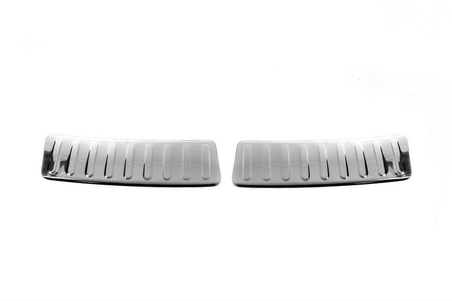 Dacia Sandero 2007-2013 Rear Bumper Protector Carmos V2 Stainless Steel Image