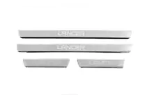 Mitsubishi Lancer 9 2004-2008 Door Sill Protectors Carmos V3 (4 pcs, Stainless Steel) photo 1