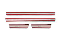 Mitsubishi Lancer 9 2004-2008 Door Sill Protectors Carmos V3 (4 pcs, Stainless Steel) photo 3
