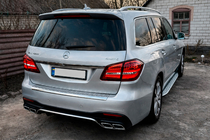 Mercedes GL/GLS class X166 2012-2019 Rear Diffuser GLS63 AMG (with Chrome Tips) photo 1