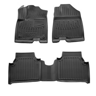 Rubber Floor Mats Stingray 3D (2018-2022, Electro, 4 pcs) Kia Niro 2016–2021