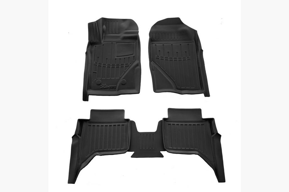 Volkswagen Amarok 2022- Rubber Floor Mats Stingray 3D (5 pcs) Image