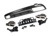 Mercedes C-class W205 2014-2021 Rear diffuser with exhaust tips (C63 design 2014-2018) photo 3