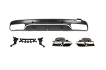 Mercedes C-class W205 2014-2021 Rear diffuser with exhaust tips (C63 design 2014-2018) photo 2