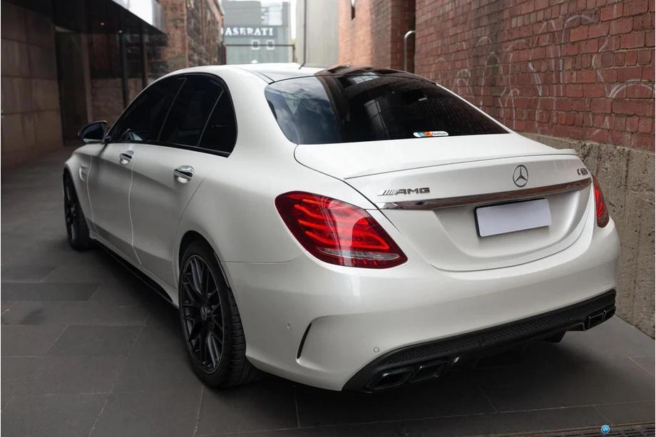 Mercedes C-class W205 2014-2021 Rear diffuser with exhaust tips (C63 design 2014-2018) Image