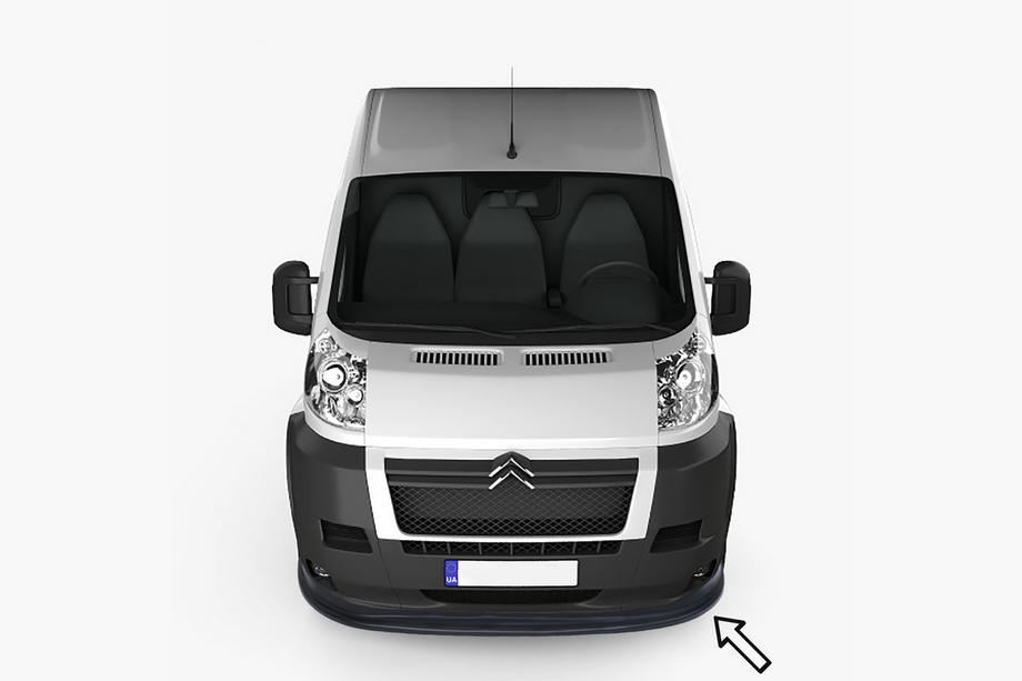Citroen Jumper 2007-2025 Front lip ESA (2006-2013, black) Image