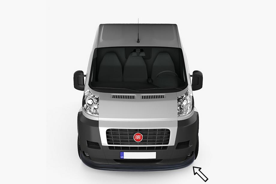 Fiat Ducato 2006-2025 Front lip ESA (2006-2013, black) Image