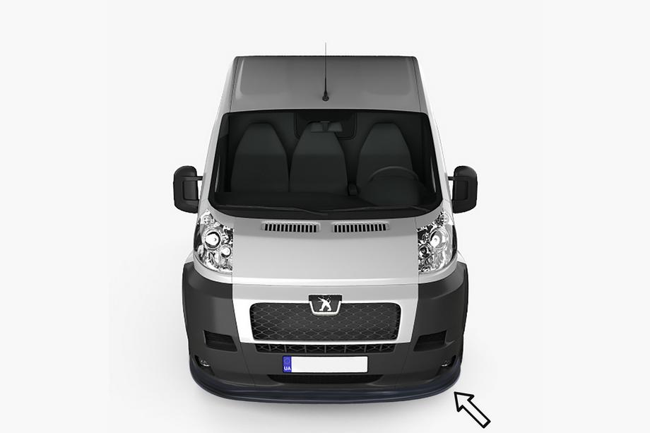 Peugeot Boxer 2006-2025 Front lip ESA (2006-2013, black) Image