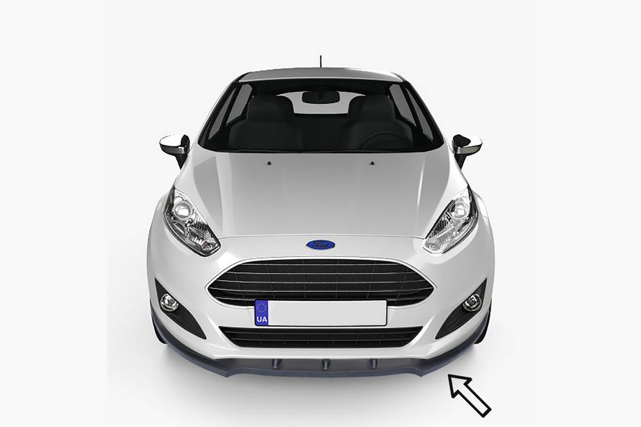 Ford Fiesta 2017- Front lip ESA (black) Image