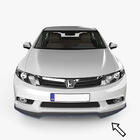 Honda Civic Sedan X 2016-2021 Front lip ESA (black) photo 1