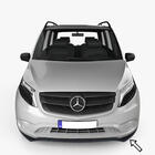Mercedes Vito/V-class W447 2014- Front lip ESA (black) photo 1