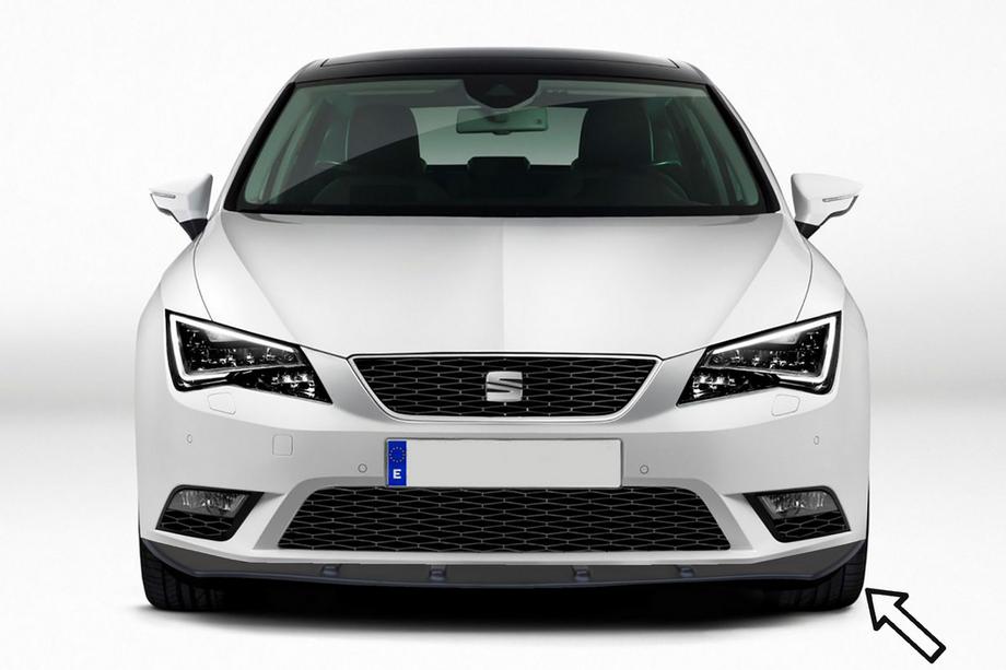 Seat Leon 2013-2020 Front lip ESA (black) Image